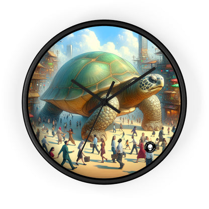 "Marvelous Turtle in the City" - The Alien Wall Clock