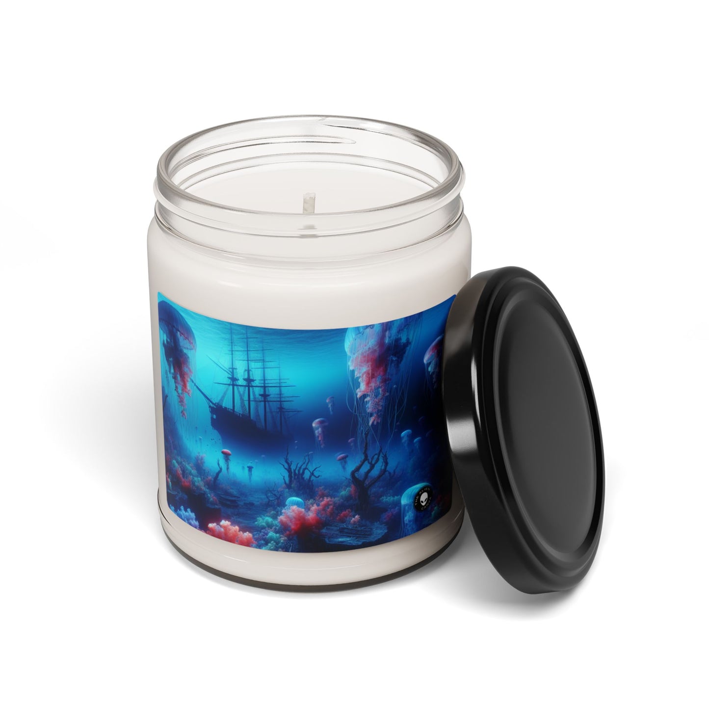 "Jellyfish Haven: A Surreal Underwater World" - The Alien Scented Soy Candle 9oz