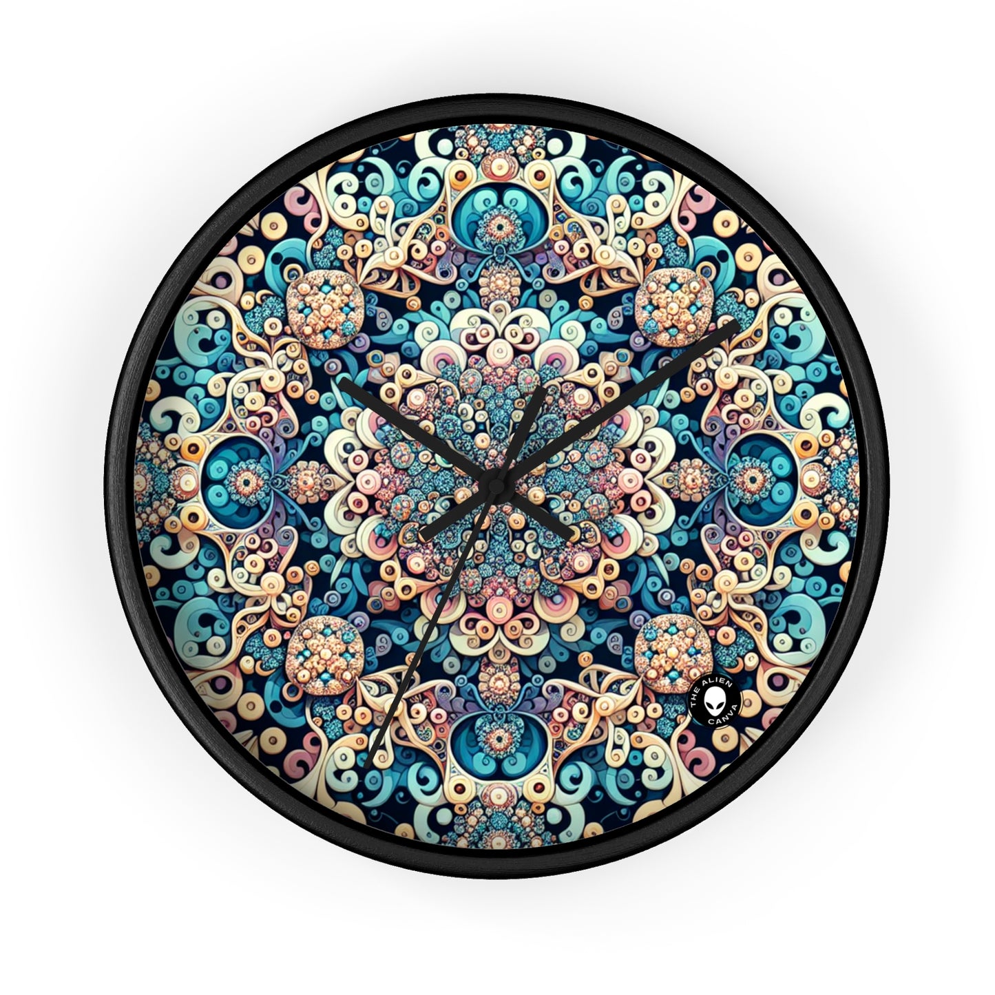 "Flight of Geometry: Algorithmic Art Inspired by Avian Movement" - The Alien Wall Clock Algorithmic Art