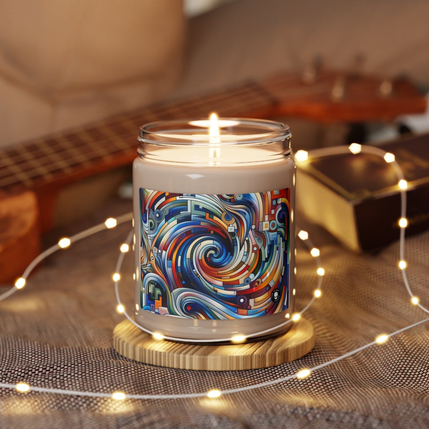 "Harmony in Motion: A Kinetic Exploration" - The Alien Scented Soy Candle 9oz Kinetic Art