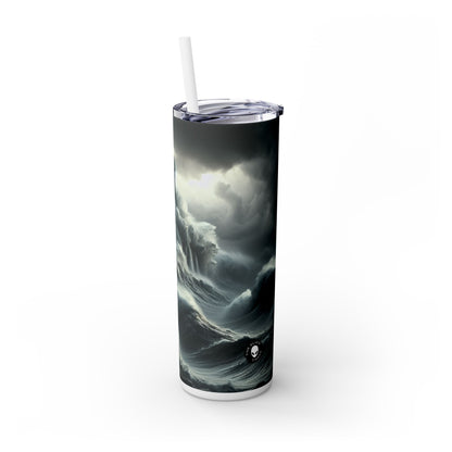 "Beacon of Resilience" - The Alien Maars® Skinny Tumbler with Straw 20oz