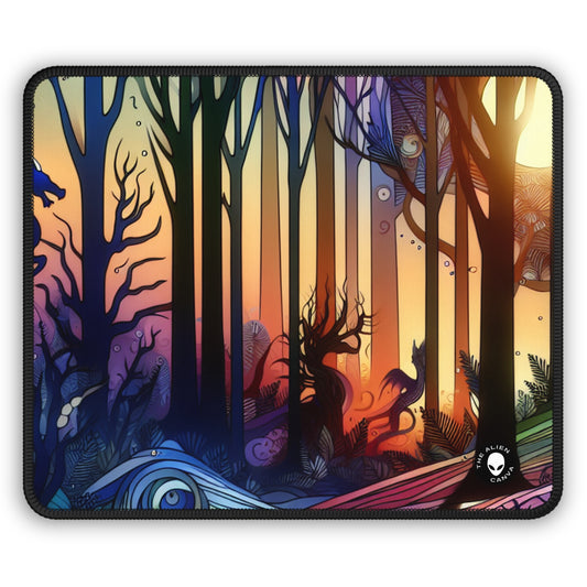 "Mystical Twilight: Creatures in the Forest" - The Alien Gaming Mouse Pad