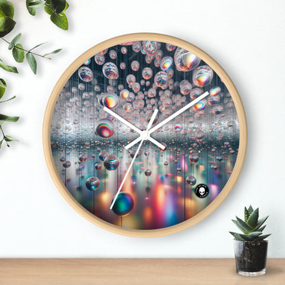 "Ephemeral Embrace: A Timeless Installation" - The Alien Wall Clock Installation Art