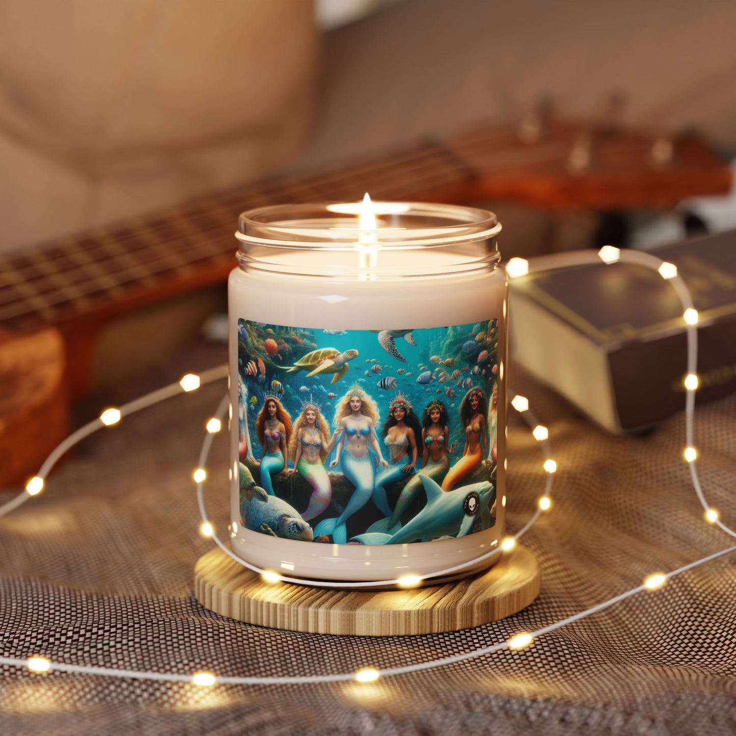 "Dive into the Enchanted Abyss: A Mermaid's Paradise" - The Alien Scented Soy Candle 9oz