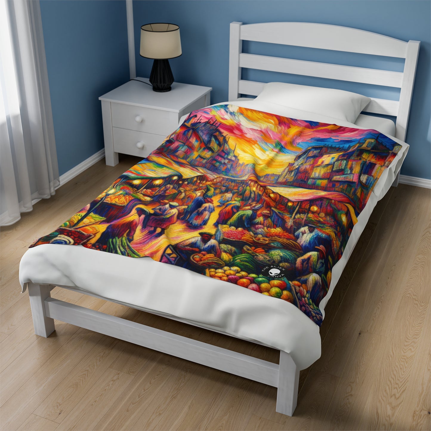 "Jungle Fauvism" - The Alien Velveteen Plush Blanket Fauvism