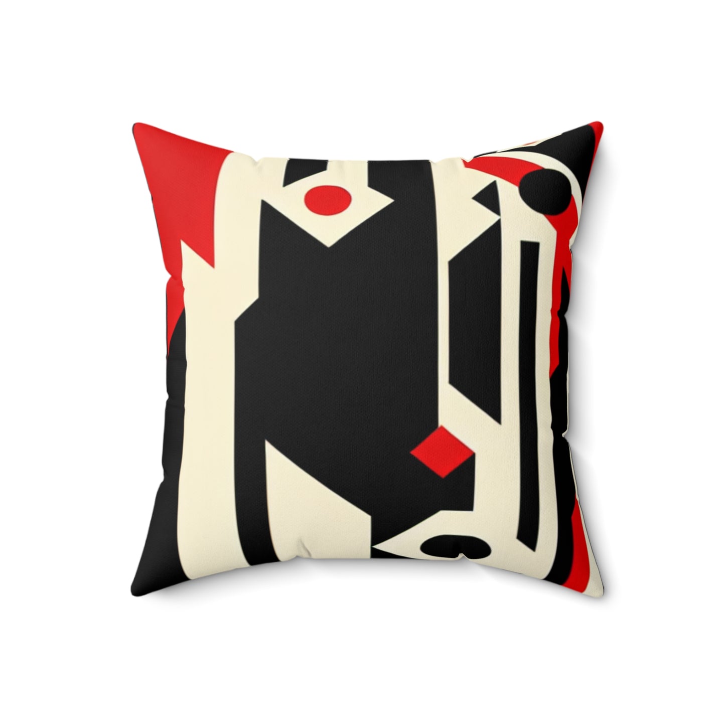 "Futuristic Metropolis: A Constructivist Expression of Urban Technology"- The Alien Spun Polyester Square Pillow Constructivism