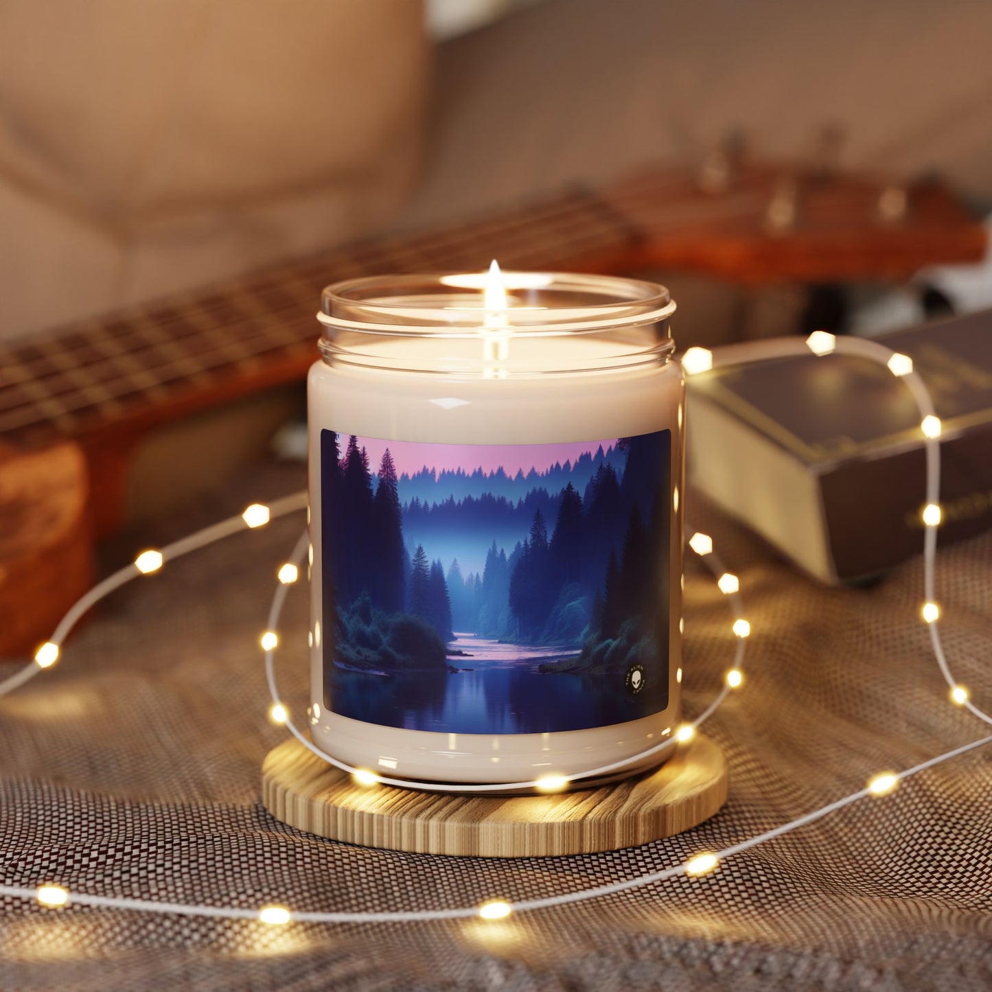 "Twilight Tranquility: Forest River Reflections" - The Alien Scented Soy Candle 9oz