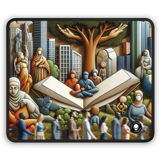 "Unity in Diversity: A Social Sculpture Celebrating Interconnectedness" - The Alien Gaming Mouse Pad Social Sculpture