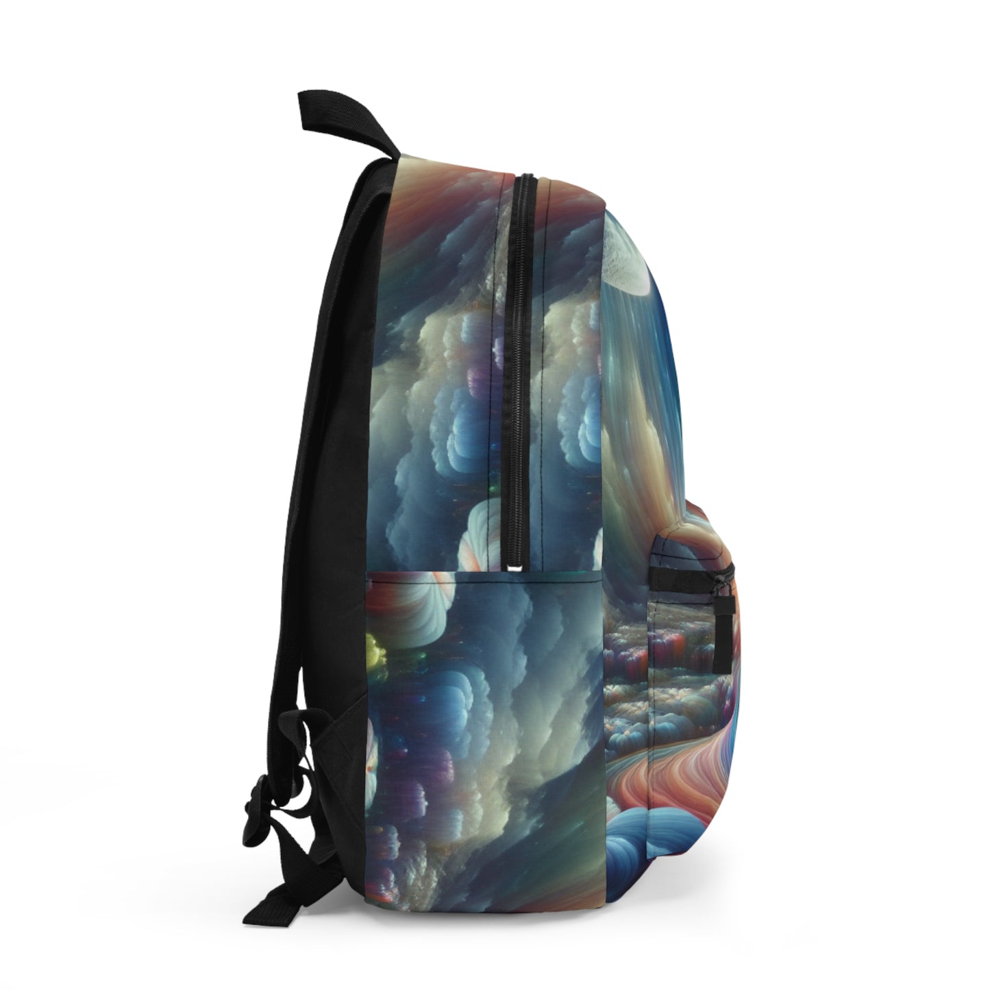 "Rainbow Sky, Moonlit Flowers" - The Alien Backpack