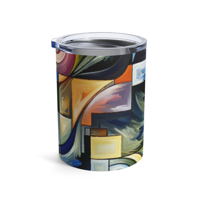 "A Tension of Shapes" - The Alien Tumbler 10oz Abstract Expressionism Style