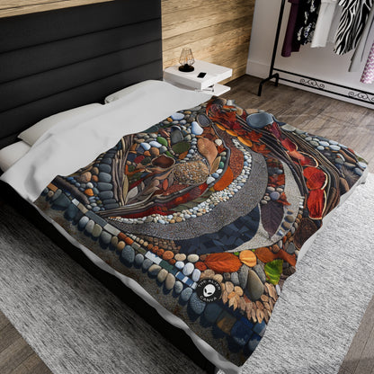 "Nature's Urban Canvas" - The Alien Velveteen Plush Blanket Land Art