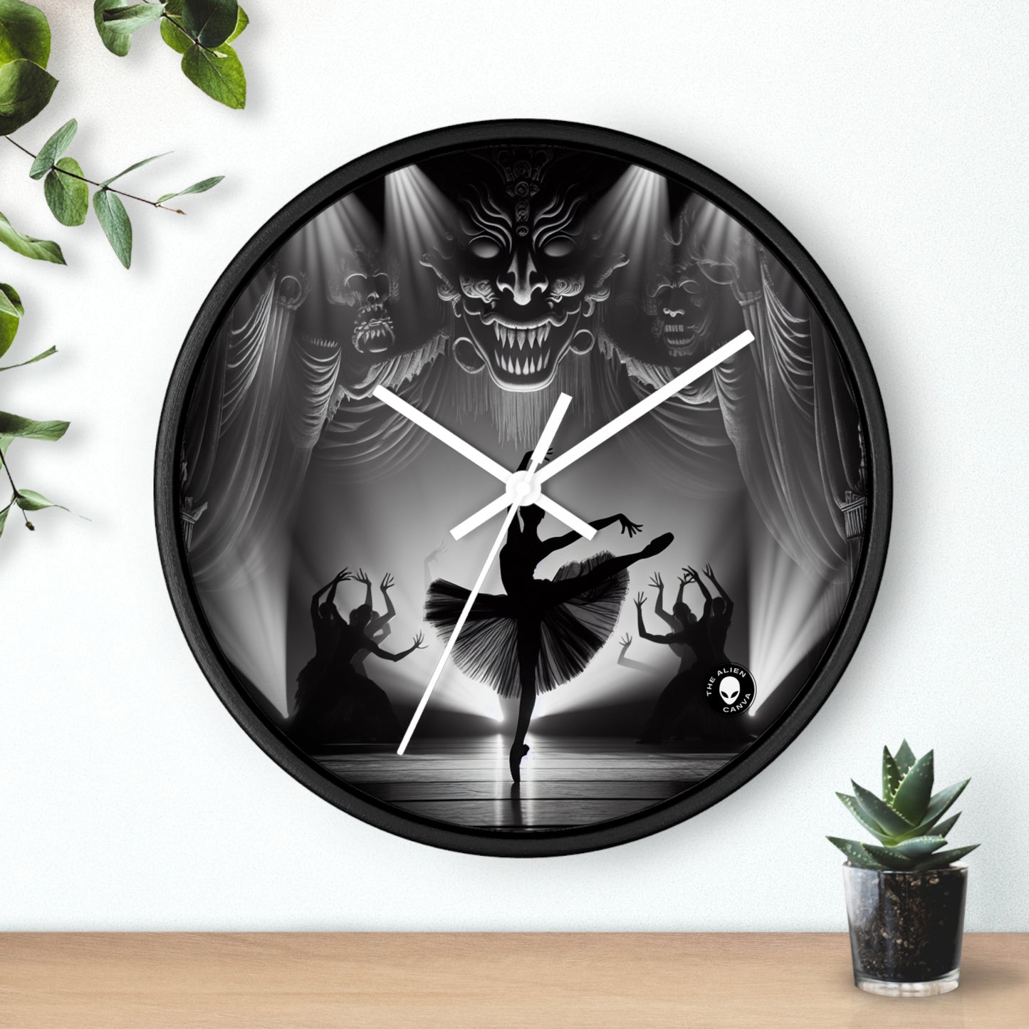 "Danse sous les projecteurs". - L'horloge murale extraterrestre