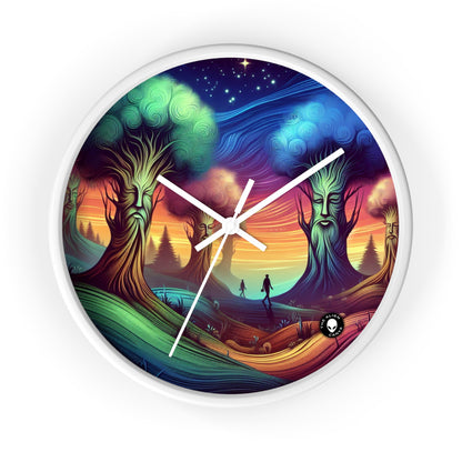 "Whispering Trees: Secrets of the Mystic Forest" - The Alien Wall Clock