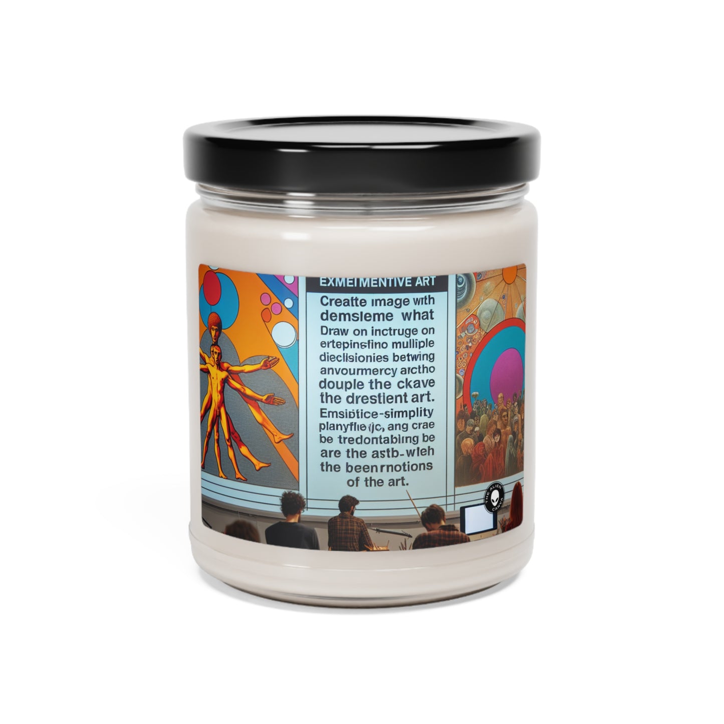 "Found Objects in Motion: A Fluxus Experiment" - The Alien Scented Soy Candle 9oz Fluxus