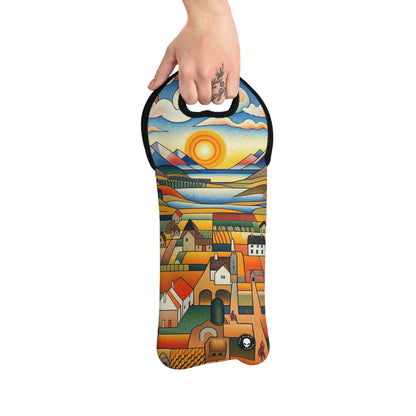 "Primal Paradise: A Vibrant Jungle Celebration" - The Alien Wine Tote Bag Primitivism