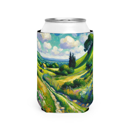 "Mystical Morning: A Post-Impressionist Journey into a Vibrant Dawn" - The Alien Can Cooler Sleeve Post-Impressionism