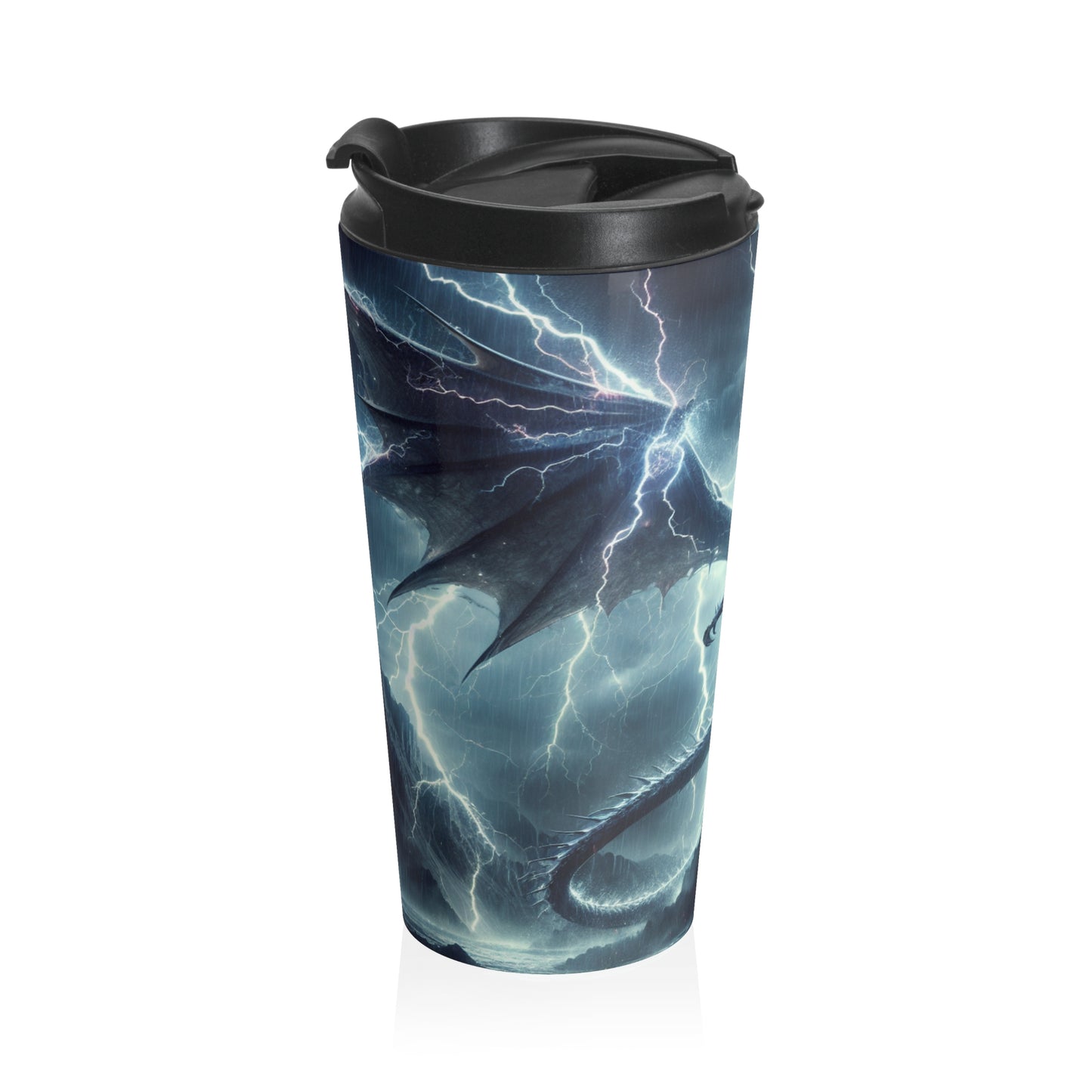 "Thunderstorm Dragon" - The Alien Stainless Steel Travel Mug