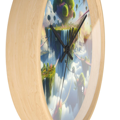 "Sky Islands: A Surreal Paradise" - The Alien Wall Clock