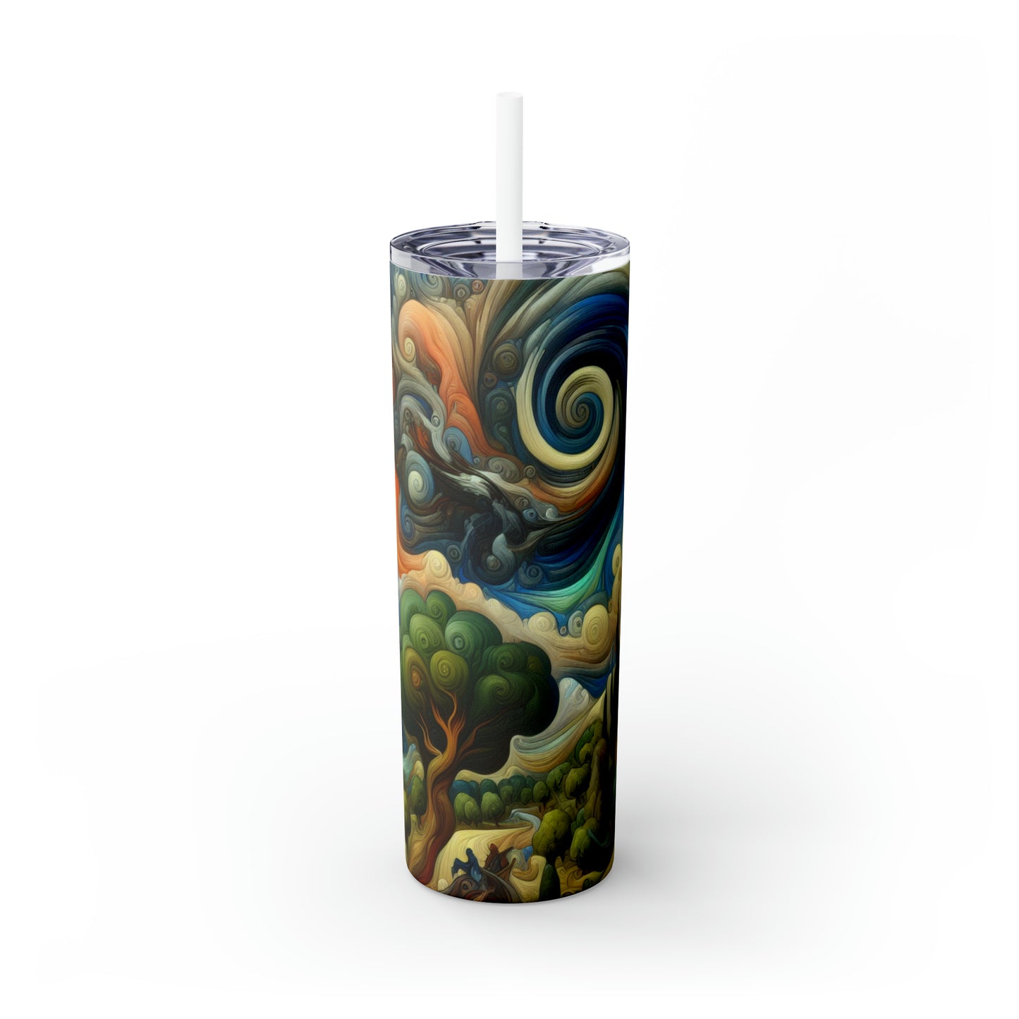 "Fusion de l'esthétique : explorer les styles artistiques en harmonie" - The Alien Maars® Skinny Tumbler with Straw 20oz Stules