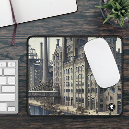 "Urban Precision: Modern Cityscape in the Style of Precisionism" - The Alien Gaming Mouse Pad Precisionism