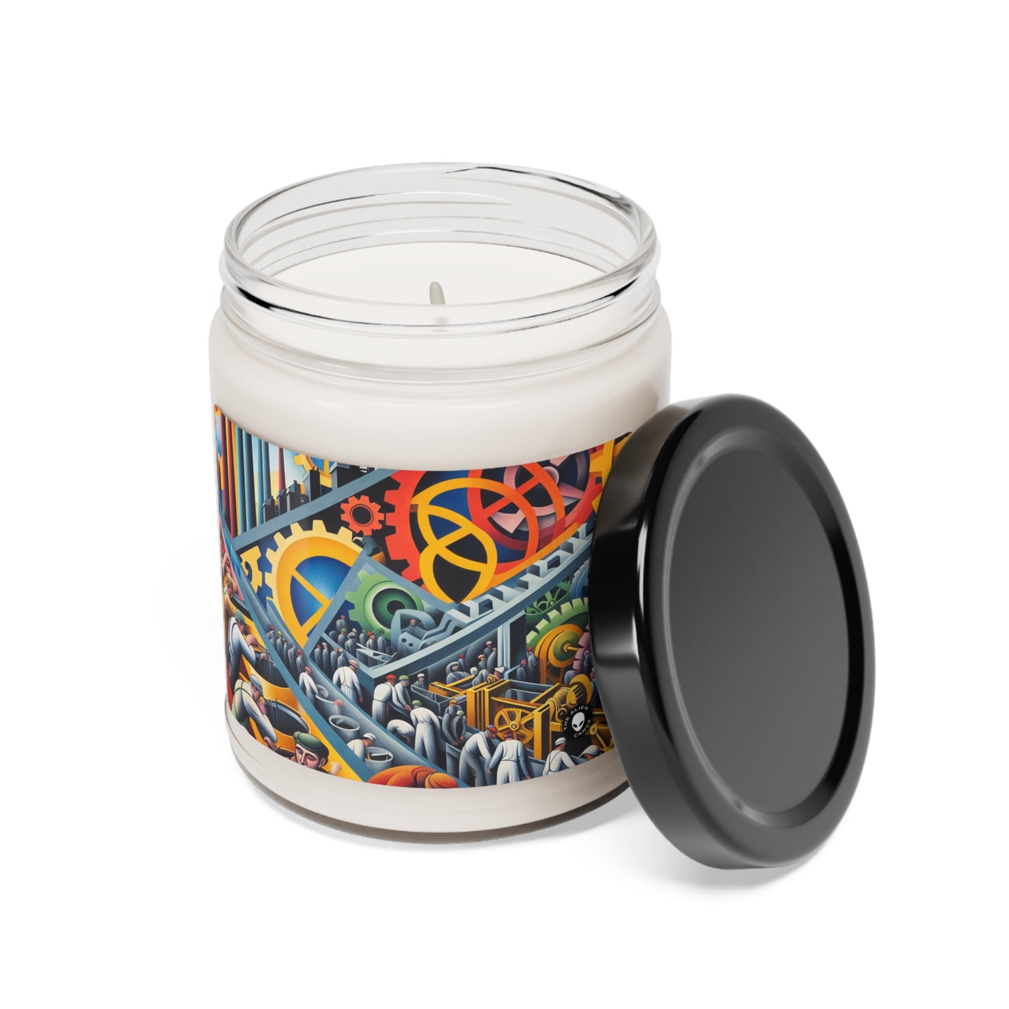 "Industrial Constructivism: Gears and Labor" - The Alien Scented Soy Candle 9oz Constructivism