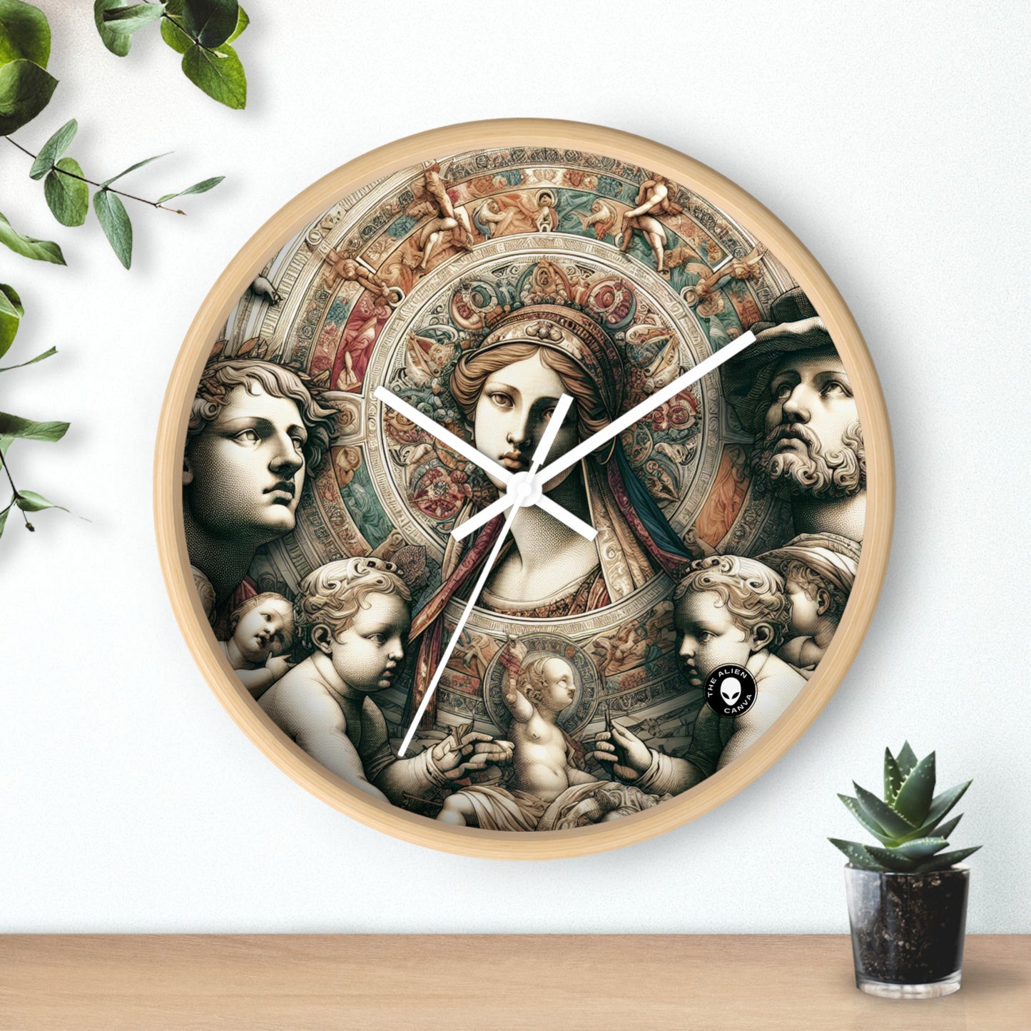 "Banquete místico: una fantasía renacentista" - El reloj de pared alienígena Renaissance