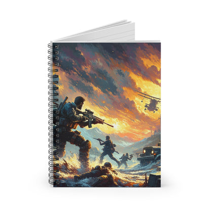 "Recreating a Game-themed Masterpiece" - The Alien Spiral Notebook (Ruled Line) Video Game Art Style