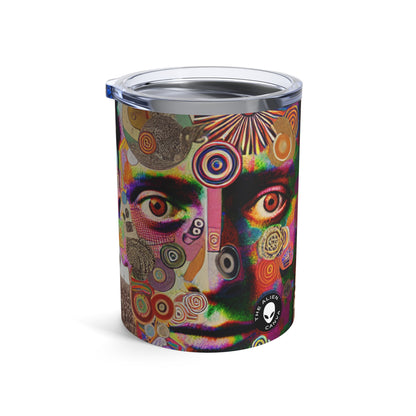 "Absurdity Unleashed: Creating a Dadaist Collage of Chaos" - The Alien Tumbler 10oz Dadaism