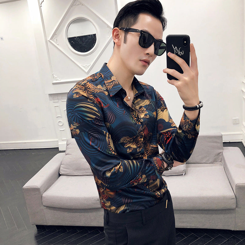 Slim printed shirt