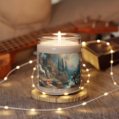 "Sunset Serenade: A Romantic Landscape" - The Alien Scented Soy Candle 9oz Romanticism