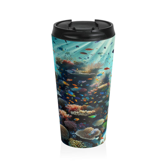 "Underwater Paradise: The Jewel of the Sea" - The Alien Stainless Steel Travel Mug