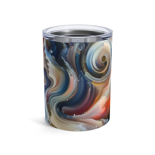 "Lienzo vivo: la trascendencia del arte y la humanidad" - The Alien Tumbler 10oz Video Art