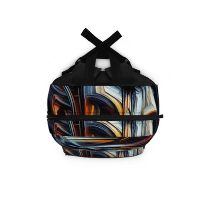 "Night Pulse: Expressions of Urban Chaos" - The Alien Backpack Expressionism