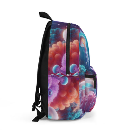 Enchanting Underwater Realm: Glowing Jellyfish and Curious Octopus - The Alien Backpack