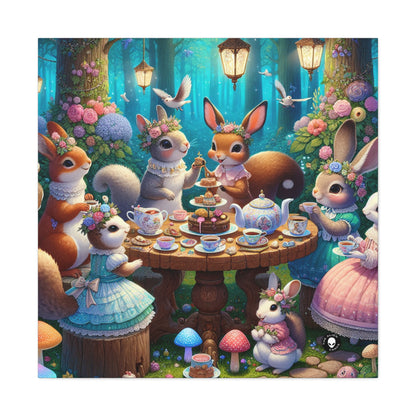 "Enchanted Tea Party in the Woodland Glade" - The Alien Canva