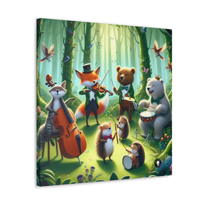 "Una colección de animales melodiosos: animales musicales en el bosque encantado" - The Alien Canva