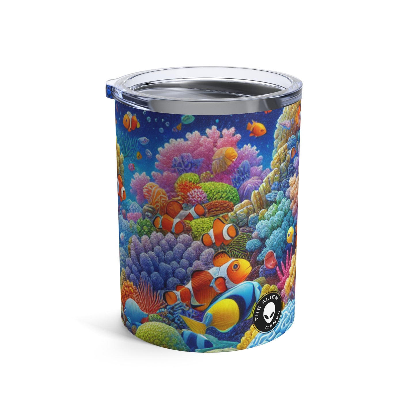 "Paraíso tropical: país de las maravillas submarinas" - Vaso Alien de 10 oz