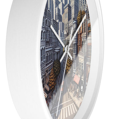 "Enchanted Passage: Transcending Reality" - The Alien Wall Clock Trompe-l'oeil