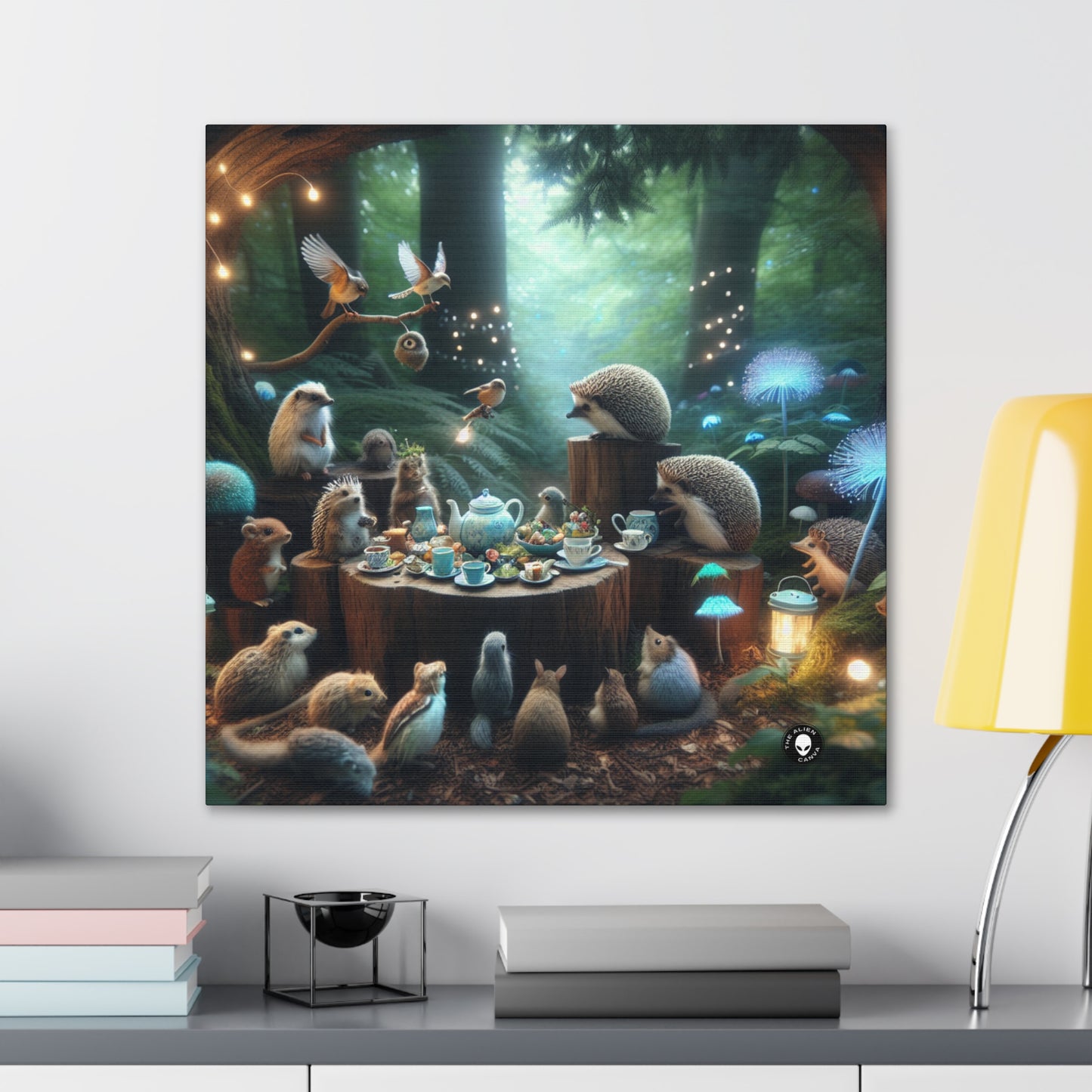 "Enchanted Tea Time: A Magical Forest Gathering" - The Alien Canva