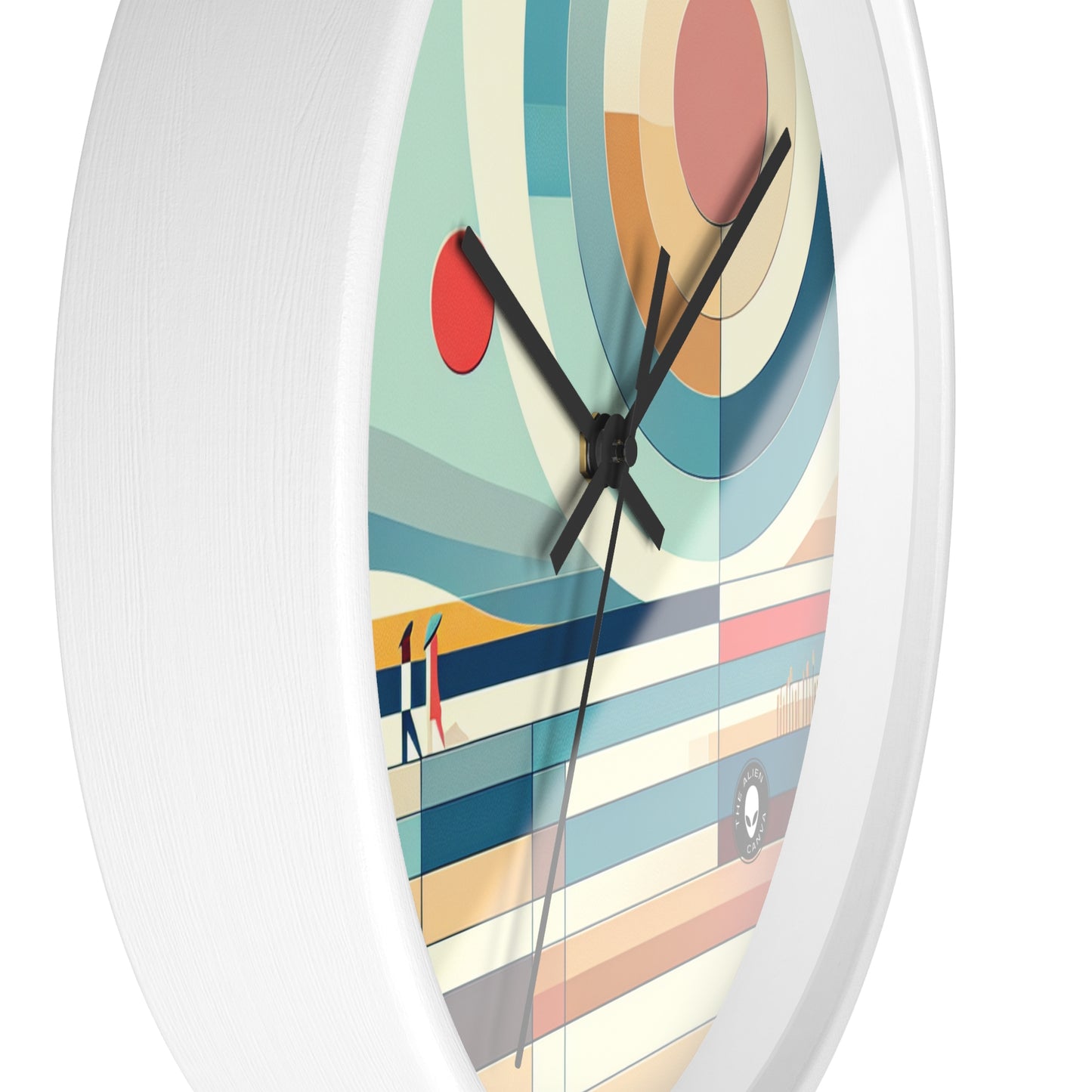 Tranquil Reflections: A Minimalist Zen Garden Artwork - The Alien Wall Clock Minimalism