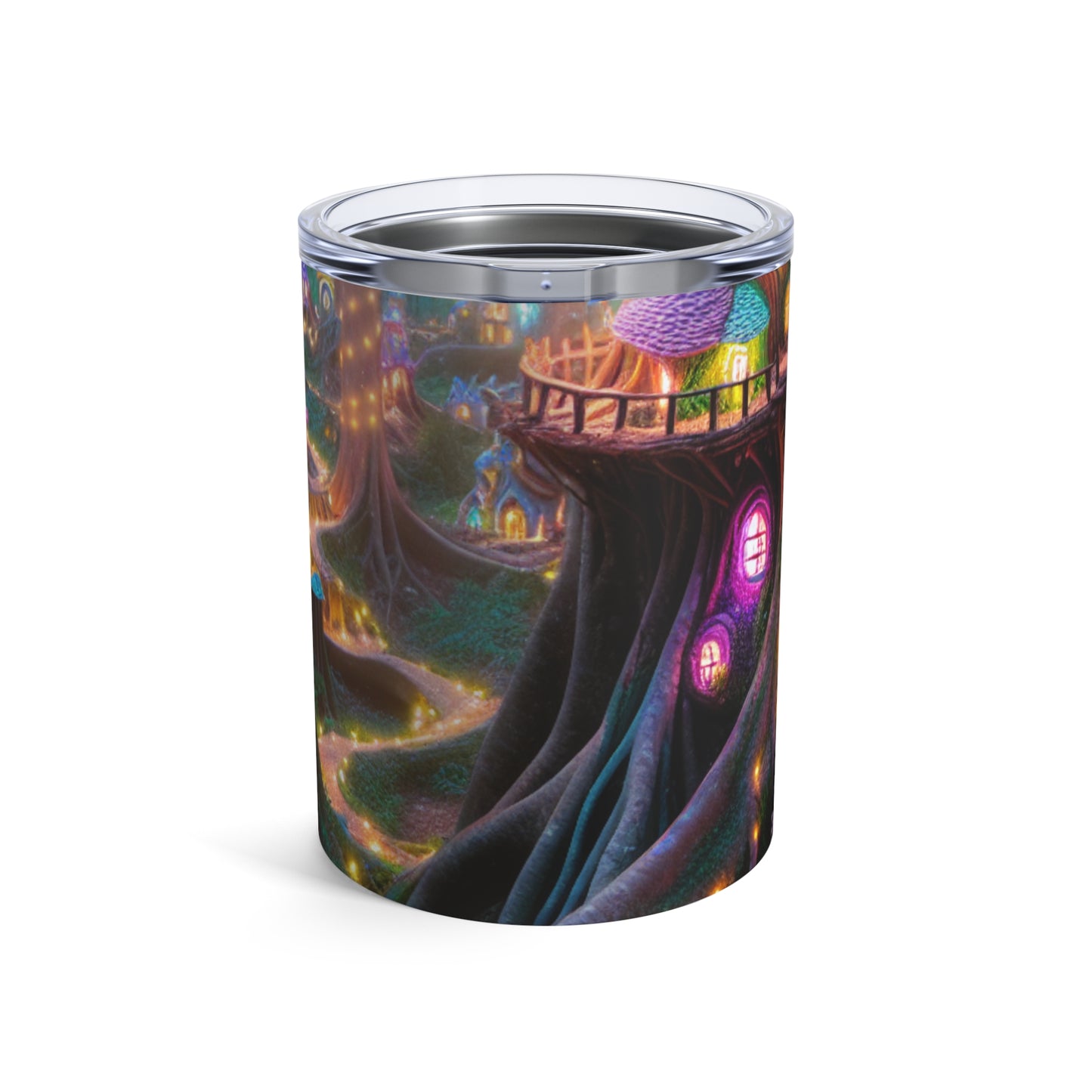 "Bosque Encantado: Un Pueblo de Cuentos de Hadas" - Vaso Alien de 10 oz