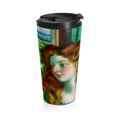 "French Countryside Escape" - The Alien Stainless Steel Travel Mug Post-Impressionism Style