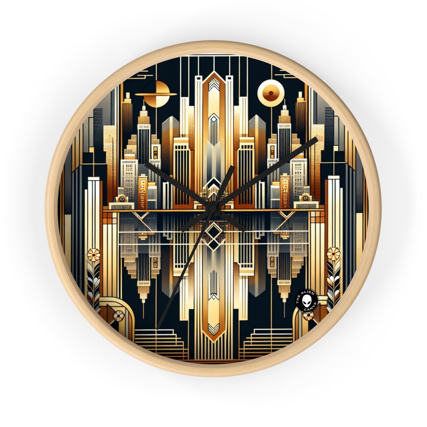 "Luxe Deco: Elegancia artística en el Grand Hotel" - The Alien Wall Clock Art Deco