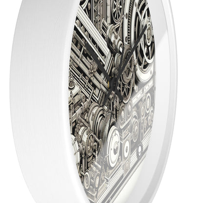 "Urban Precision: Modern City at Sunset" - The Alien Wall Clock Precisionism