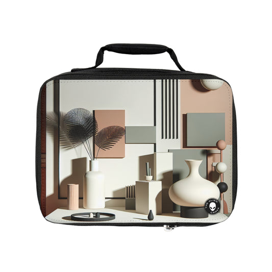 "Harmony in Geometry: A Minimalist Digital Art Exploration"- The Alien Lunch Bag Post-minimalism