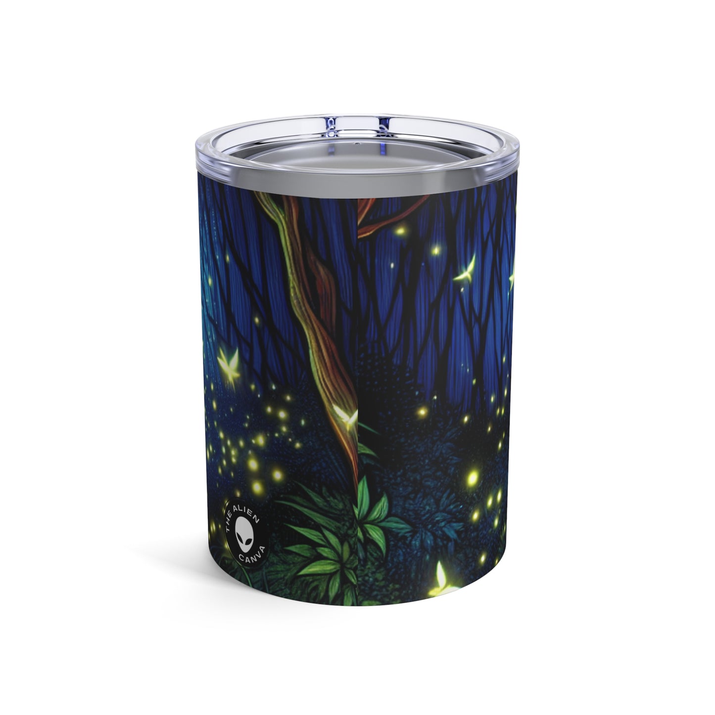 "Bosque Encantado: Resplandor Nocturno" - Vaso Alien de 10 oz