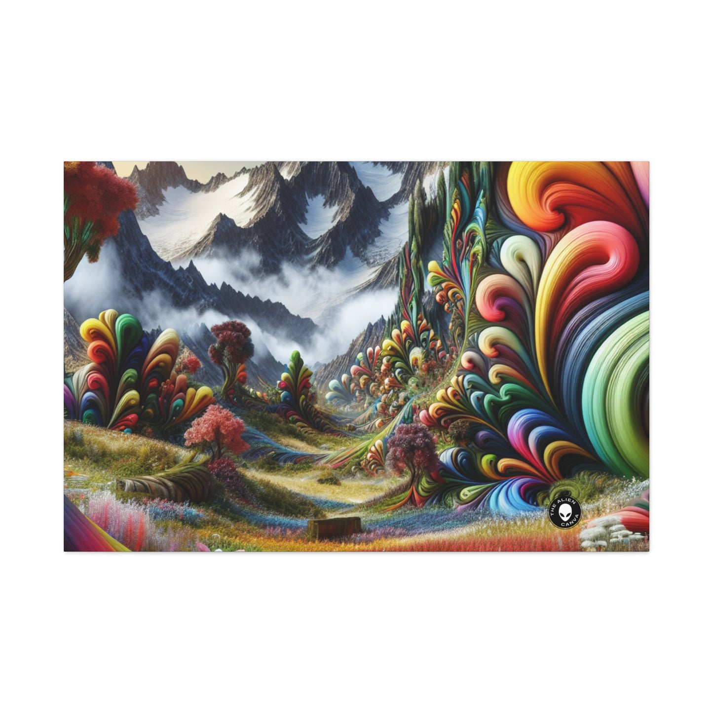 "Candy Mountains and Whimsical Valleys" - The Alien Canva