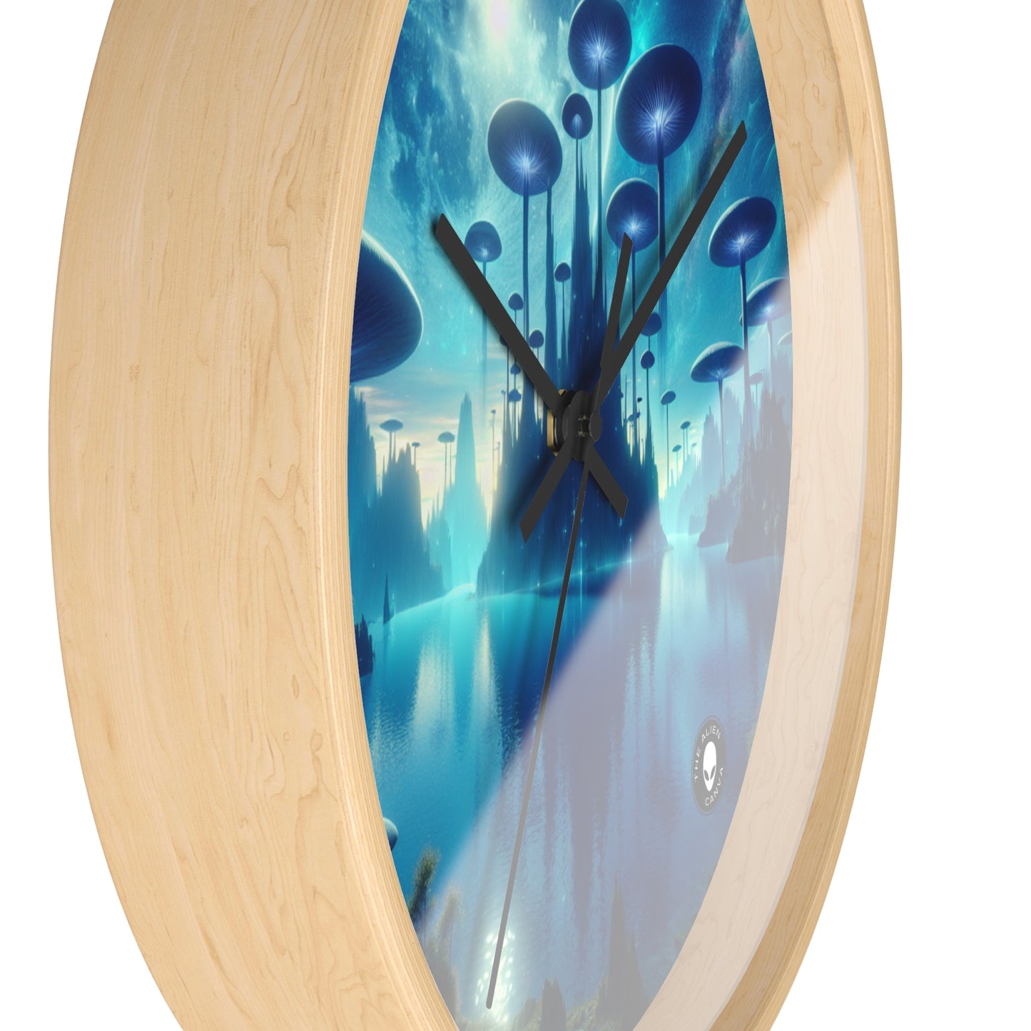 "Moonlit Mushroom Lake" - The Alien Wall Clock