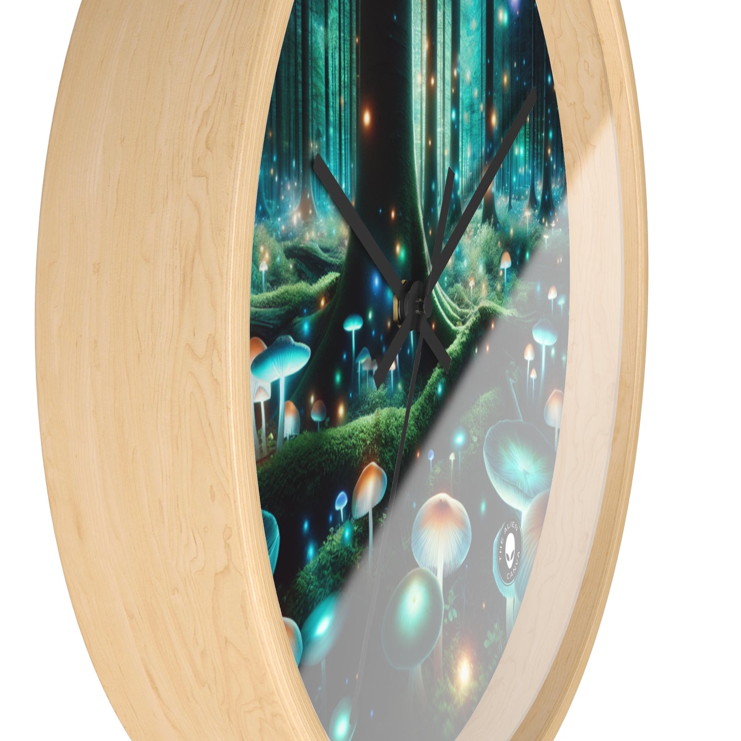 "Enchanted Night in the Fungus Forest" - The Alien Wall Clock