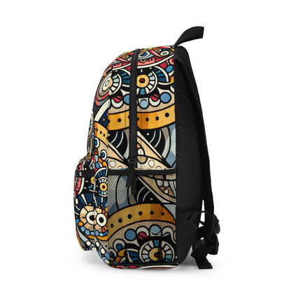 "Moroccan Mosaic Masterpiece" - The Alien Backpack Pattern Art